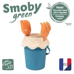 Smoby Green Strandset Blauw, 3dlg. -Buitenspeelgoed 1440771c