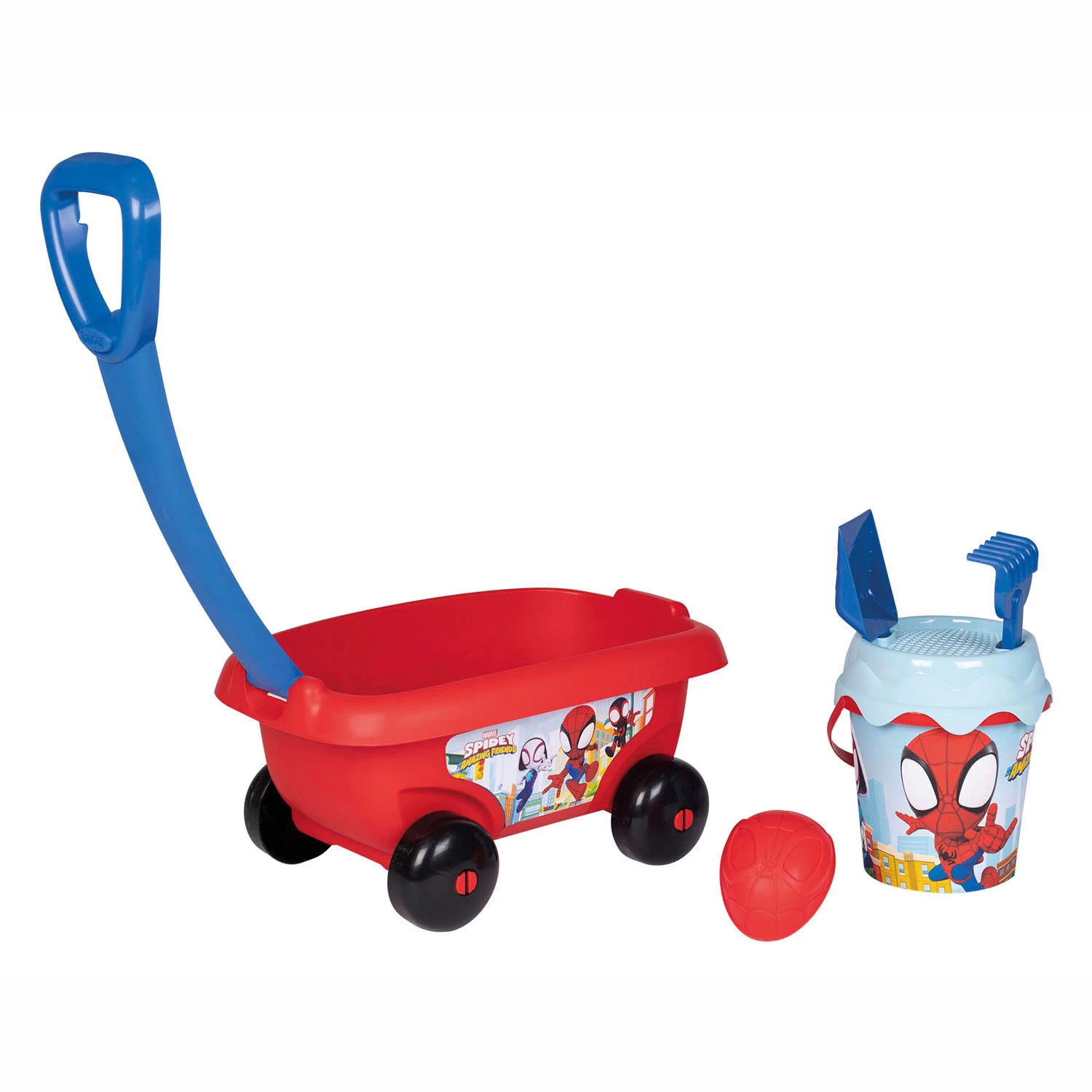 Smoby Green Strandset Met Bolderkar Spidey & Amazing Friends, 5dlg. 3 Smoby Green Strandset Met Bolderkar Spidey & Amazing Friends, 5dlg.