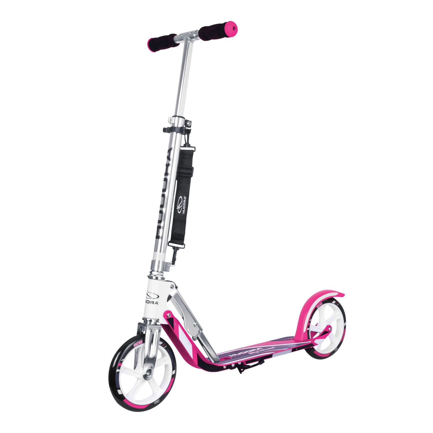 HUDORA Scooter Big Wheel Step RX205 - Wit/Roze 3 HUDORA Scooter Big Wheel Step RX205 - Wit/Roze