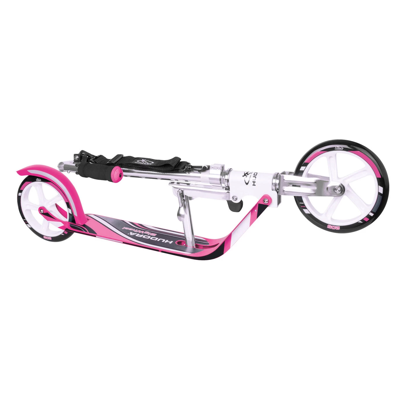HUDORA Scooter Big Wheel Step RX205 - Wit/Roze 5 HUDORA Scooter Big Wheel Step RX205 - Wit/Roze - Afbeelding 3