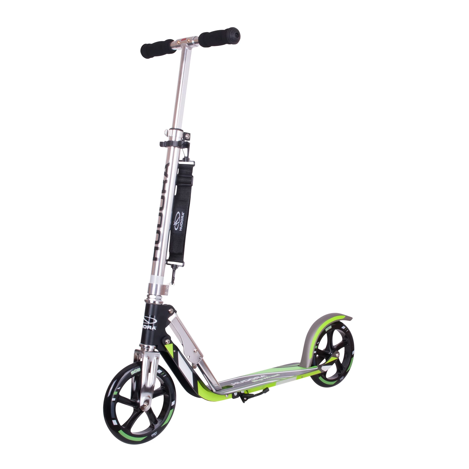 HUDORA Scooter Big Wheel Step RX205 - Grijs/Groen 3 HUDORA Scooter Big Wheel Step RX205 - Grijs/Groen