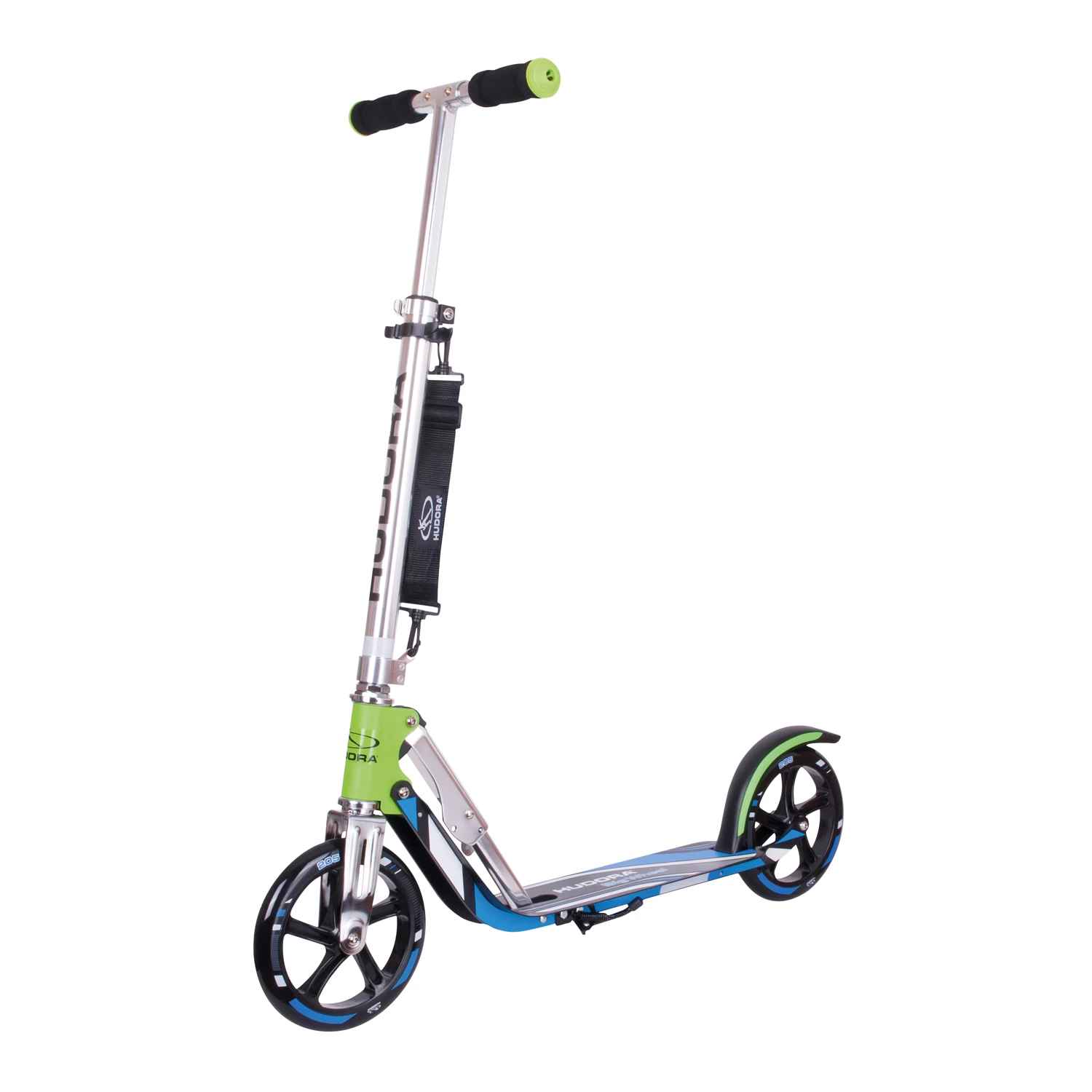HUDORA Scooter Big Wheel Step RX205 - Groen/Blauw 3 HUDORA Scooter Big Wheel Step RX205 - Groen/Blauw