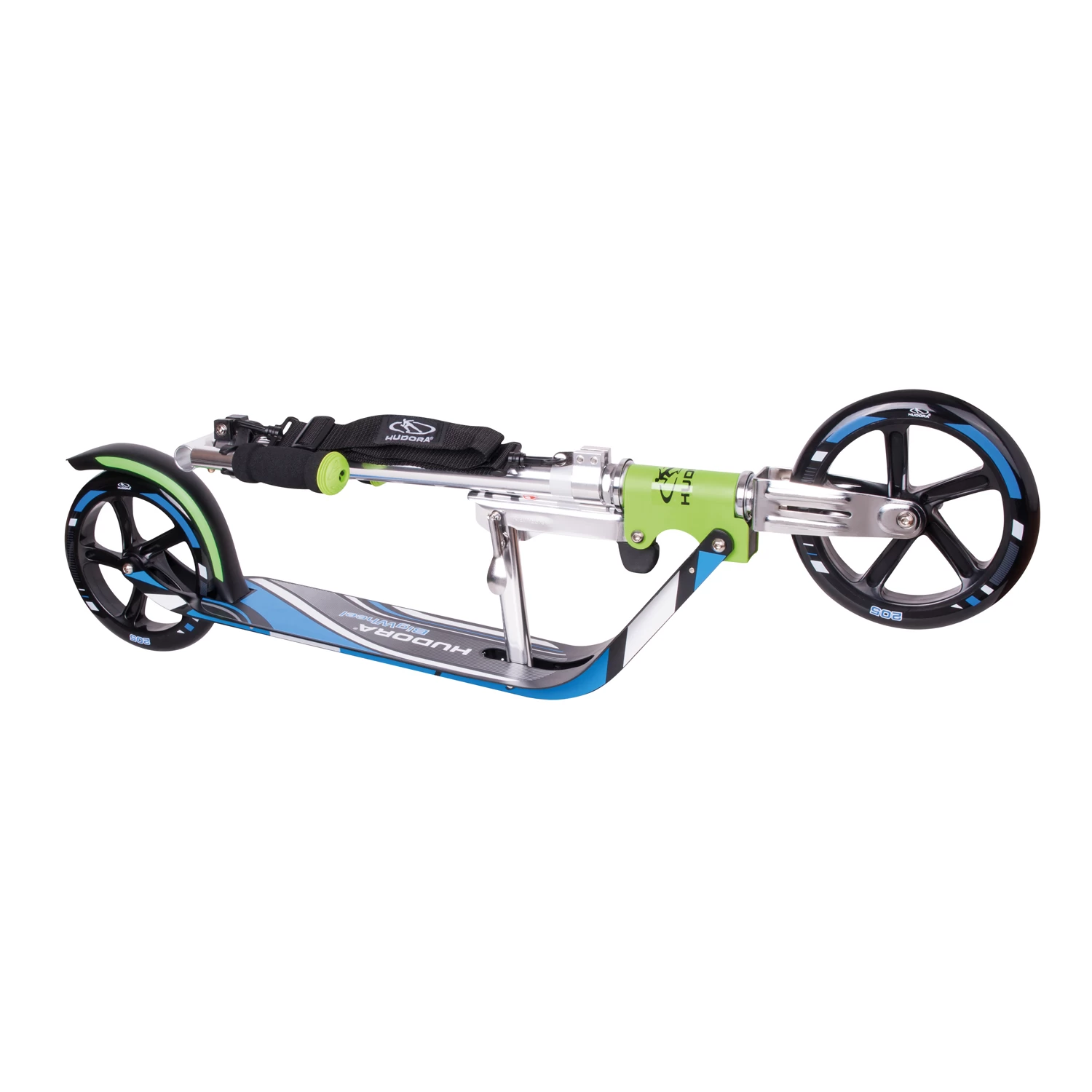 HUDORA Scooter Big Wheel Step RX205 - Groen/Blauw 5 HUDORA Scooter Big Wheel Step RX205 - Groen/Blauw - Afbeelding 3
