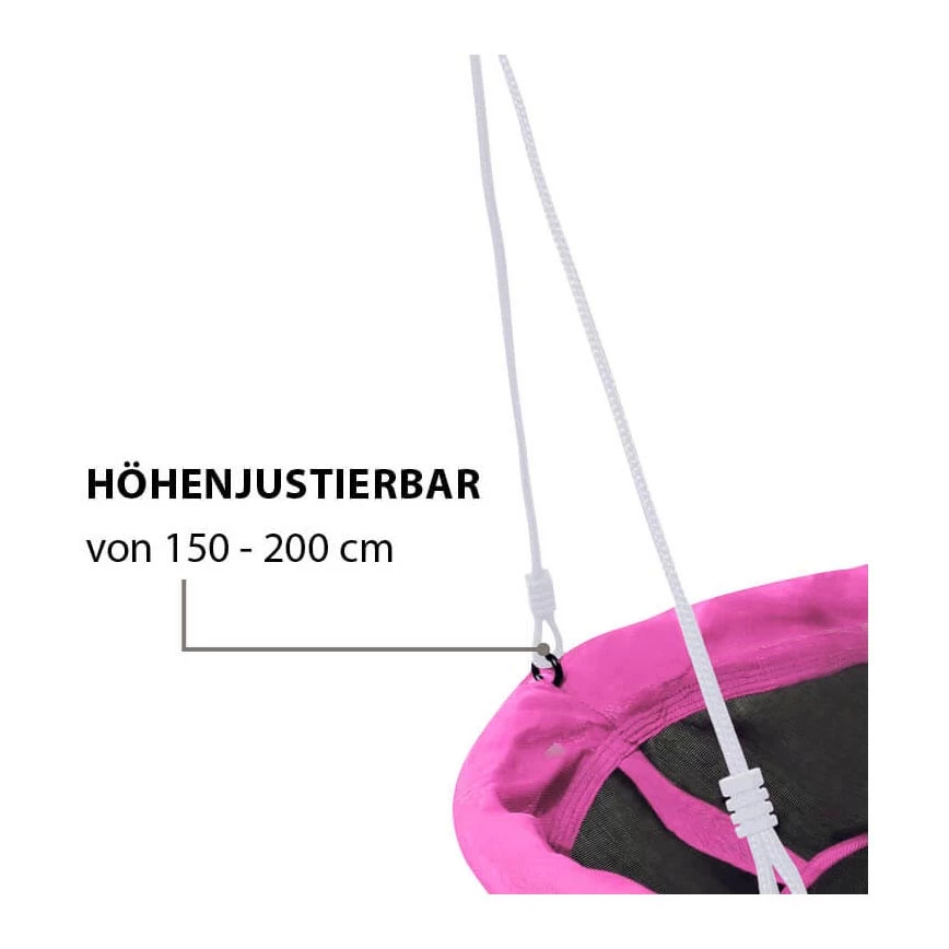 HUDORA Luxe Nestschommel Roze 5 HUDORA Luxe Nestschommel Roze - Afbeelding 3