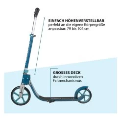 HUDORA Big Wheel Step 215 Scooter Step - Azuur Blauw 9 HUDORA Big Wheel Step 215 Scooter Step - Azuur Blauw -Buitenspeelgoed 1490249d