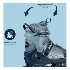 HUDORA Skeelers Leon 2.0 Ccean Blauw, Maat 33-36 -Buitenspeelgoed 1490313d