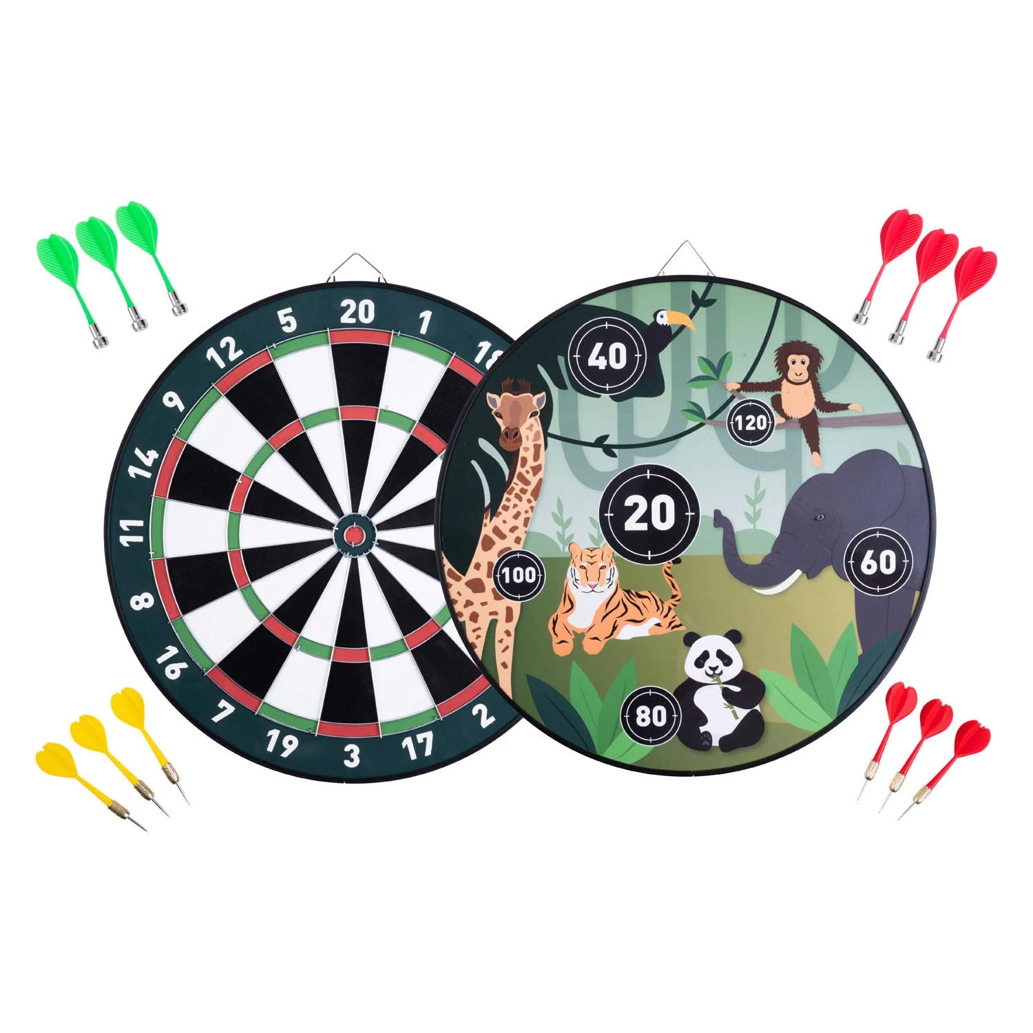 Magnetisch Dartbord Dubbelzijdig Dieren 3 Magnetisch Dartbord Dubbelzijdig Dieren