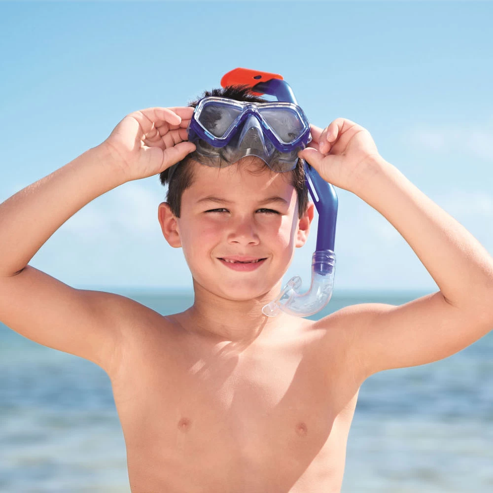 Bestway Blauwe Hydro-Swim Snorkelset Lil' Glider 6 Bestway Blauwe Hydro-Swim Snorkelset Lil' Glider - Afbeelding 4