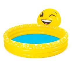 Bestway 3-Rings Zwembad Met Sproeier Summer Smiles, 165x144x69cm