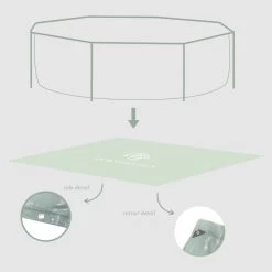 Swim Essentials Groen Afdekzeil En Grondzeil, 305x76cm -Buitenspeelgoed 1985084d