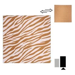 Swim Essentials Microvezel Strandlaken XXL Oranje Zebra/Caramel, 180x180cm