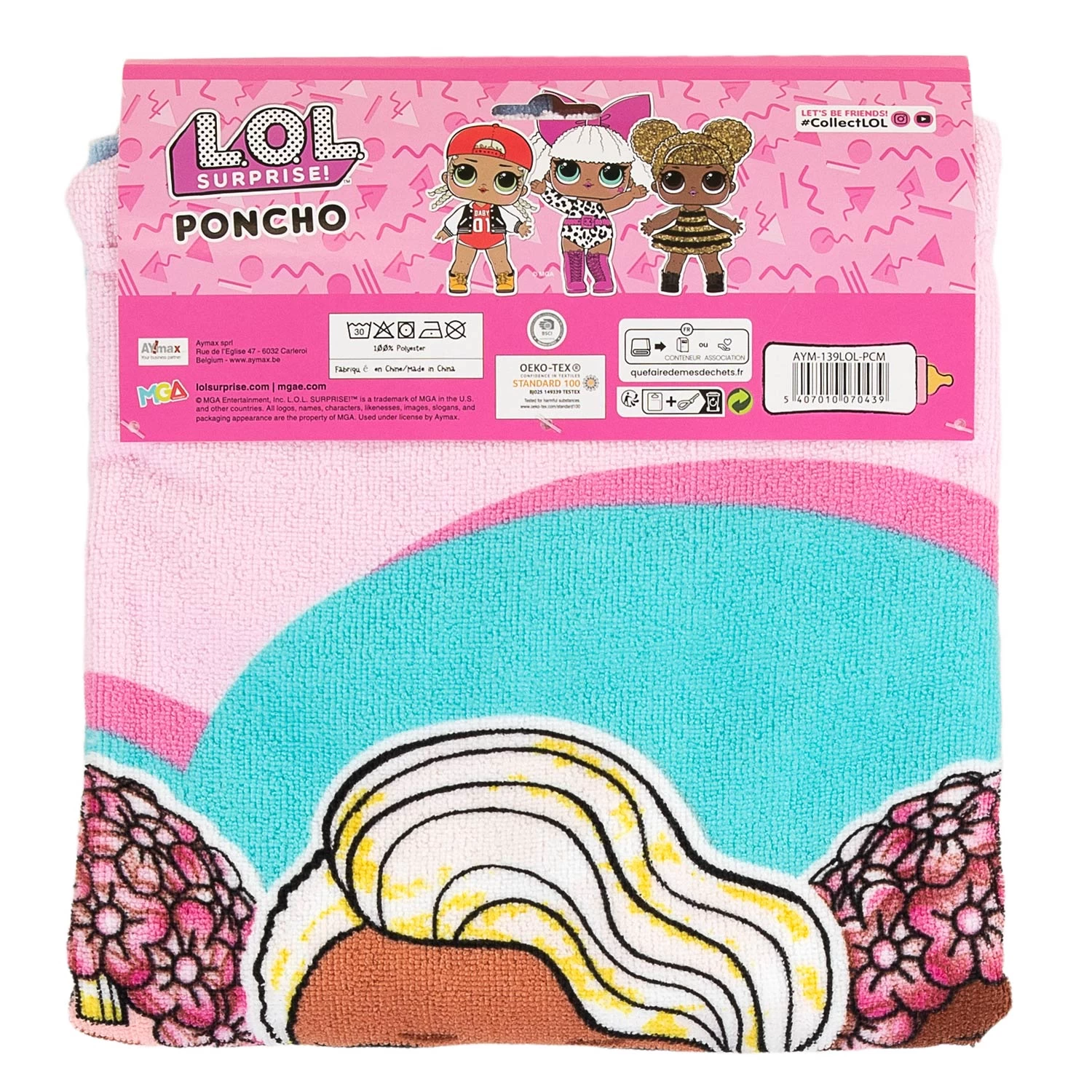 LOL Surprise Poncho, 55x110cm 5 LOL Surprise Poncho, 55x110cm - Afbeelding 3