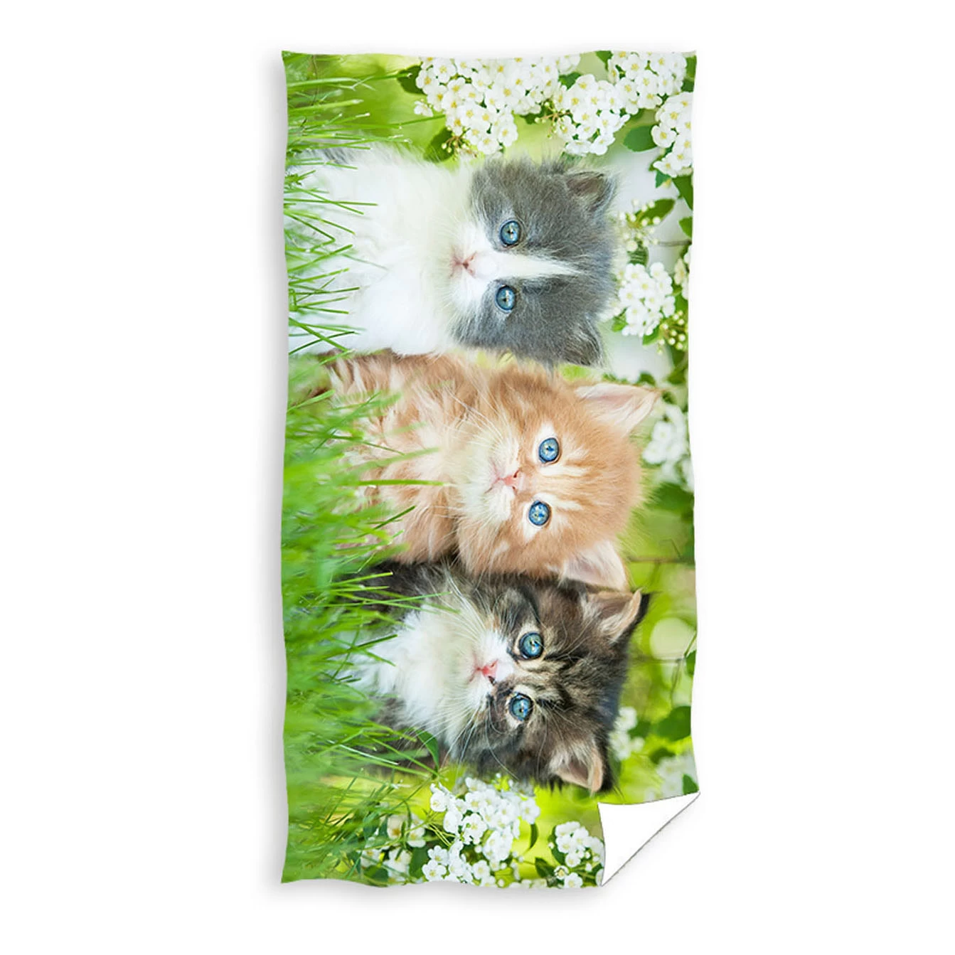 Strandlaken Kittens Katoen, 70x140cm 3 Strandlaken Kittens Katoen, 70x140cm