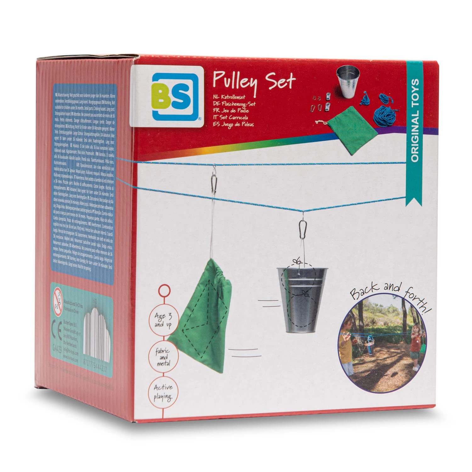 BS Toys Katrollenset 6 Meter - Buitenspeelgoed 4 BS Toys Katrollenset 6 Meter - Buitenspeelgoed - Afbeelding 2