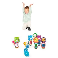 Foam Kegelspel Dieren, 10dlg. -Buitenspeelgoed 7210563y