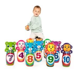 Foam Kegelspel Dieren, 10dlg. -Buitenspeelgoed 7210563z